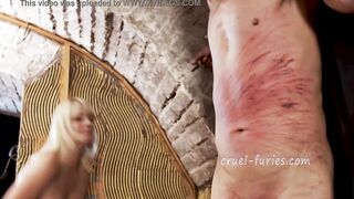 Cruel Blonde milf Whips Bro's Penis