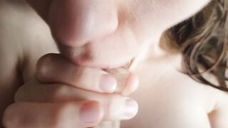 point of view Gentle Erotic Morning Fellatio!