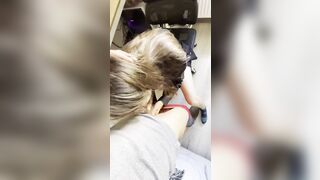 Step sister blown dick and gave cum on her lingerie