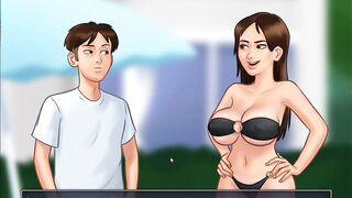 SUMMERTIME SAGA- 19 Yo & Milf Got Pounded.