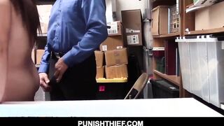 Small shoplifter 18 Year Old Got Nude into Front of Mall Guard