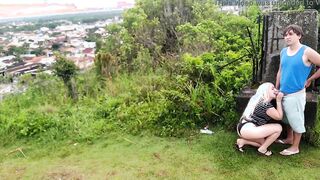 Park camera catches lovers fucking into outside