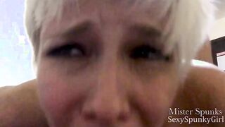 Titted Bouncing Rough Pounded & Long Cum Facial! 18 Gets