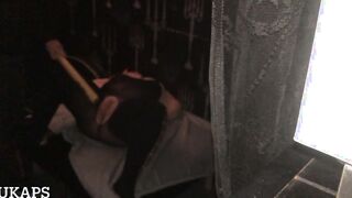 UKAnalPainSlut takes beating of butt and cunt