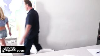 Family Rubs - Perv Bro Peeps Under Small Babe’s Skirt