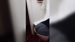 Hubby Screwed Me Into The Restroom Into The Booty And Cum Into Mouth