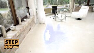 itsPOV - Stepsis breaks inside new rubber gear with Hottie sex