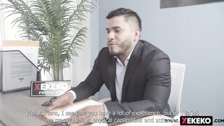 Interview with big boobed white hispanic