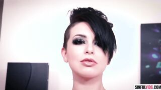 Punk cunt with mouth Kris Riot (Adriana Lynn) fucks rough with Brad