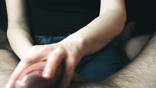 Cougar Skilled hands makes cum long penis 4k
