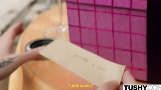 TUSHY Slender crazy hot Olivia explores her anal fantasies