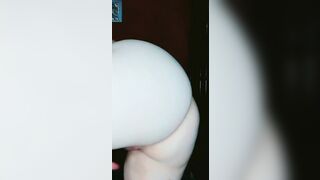 Doing a striptease performance into the room of my cousin