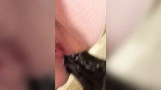 Fucking and anally stretching inside my white body tights