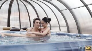 Moon porn video – OLD4K. Geezer penetrates Russian woman Angie Moon orally and vaginally