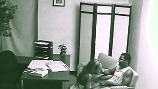 Ebony Lovers Secretly Pounded Rush at the Office
