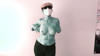 Topless British Cutie - Boob and Nipple Dance