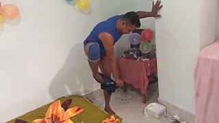 Cousin flirts and has romantic plowed 2 boye with Desi