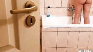 I spy on my roommate when she is inside the shower