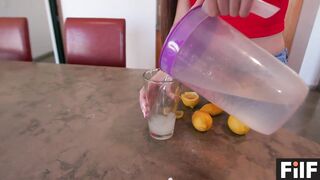 hot Stepmom Brianna Rose Cleans Off Her Clumsy Stepson