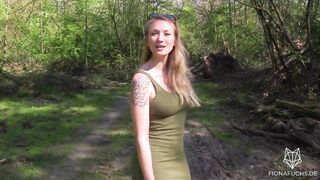Beautiful teenagers with long butt gets banged into the forest