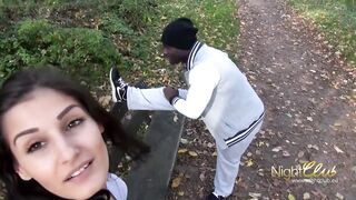 White School bimbos African Dick Public
