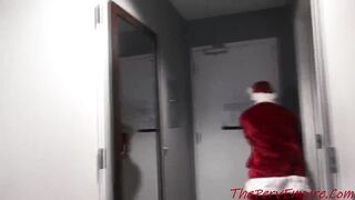 African 18 year old gets banged! inside the butt by Santa's bbcs