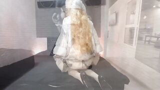 Russian Santa punished his Snow Maiden by fucking her inside butt