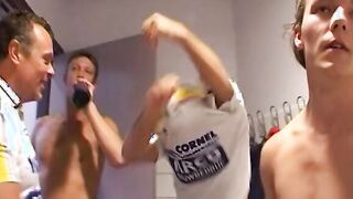 Dutch gang bang with one bimbos and four men!