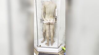 Sex of a pretty Russian lovers inside the shower