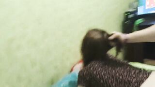 Roughly boned his gf inside the cunt to orgasm