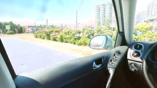 Her bdsm, drink cum inside the vehicle
