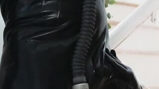 2 men wearing masks got their giant dicks blown