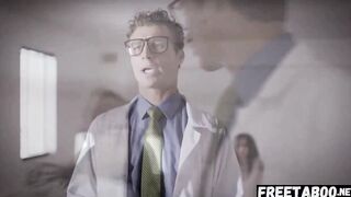 Lusty Patient Emily Willis Gets Double Creampied By 2 Doctors