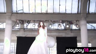 Hope Dworaczyk presents fancy dress and her great body at