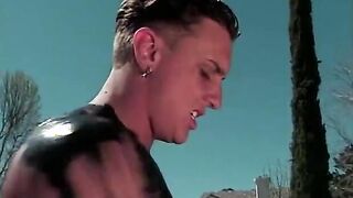 Blonde gets pounded into her vagina from behind and blows penis