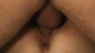 Slutty older dark hair takes dick into bed