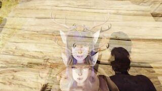 Deer-sluts Freyja into the Viking Village [3D Animated, 4K, 60FPS,