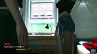 A.O.A. Academy #85 • Thicc blonde finger fuck her cunt