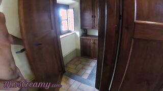 Concealed web cam Outside Flashing cock to a stranger neighbors P1