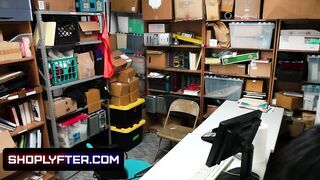 Voluptuous Theft Alex Harper Punished By Security Guard