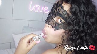 goddess ass dark haired into panties giving cunt with plug inside