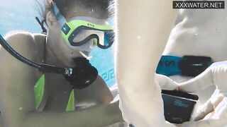Polina Rucheyok blows and fucks underwater