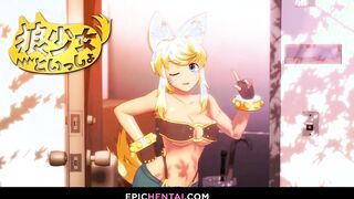 Blonde wolf women is by your side all day