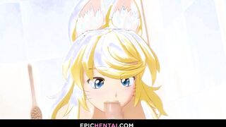 Blonde wolf women is by your side all day