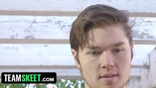 Titty Attack - Curvy Hispanic Lets Her Vulgar Buddy To Banged Her