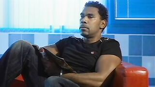Hung african guy has enough penis for 2 Bombshell babes