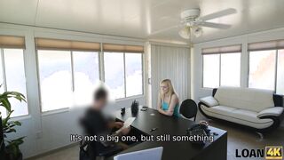 LOAN4K. Blonde beauty cant pay rent so she goes to