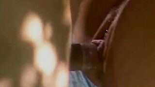Horny blonde with super butt deepthroats a long dick