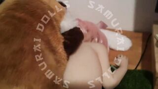 Sex doll Vicky breastfeeds, gets licked and gets nailed