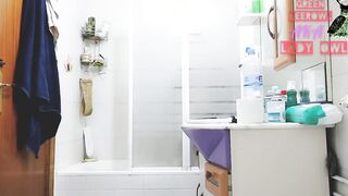 Taking a sexy shower